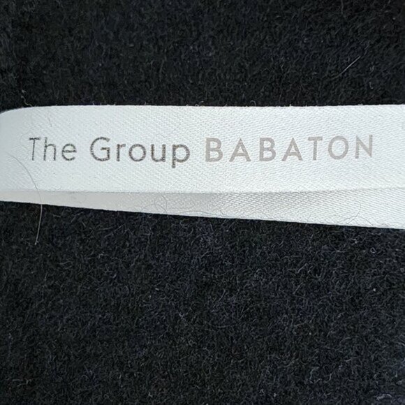 The Group Babaton Black 100% Cashmere Open Front Outskirt Cardigan - Picture 4 of 6